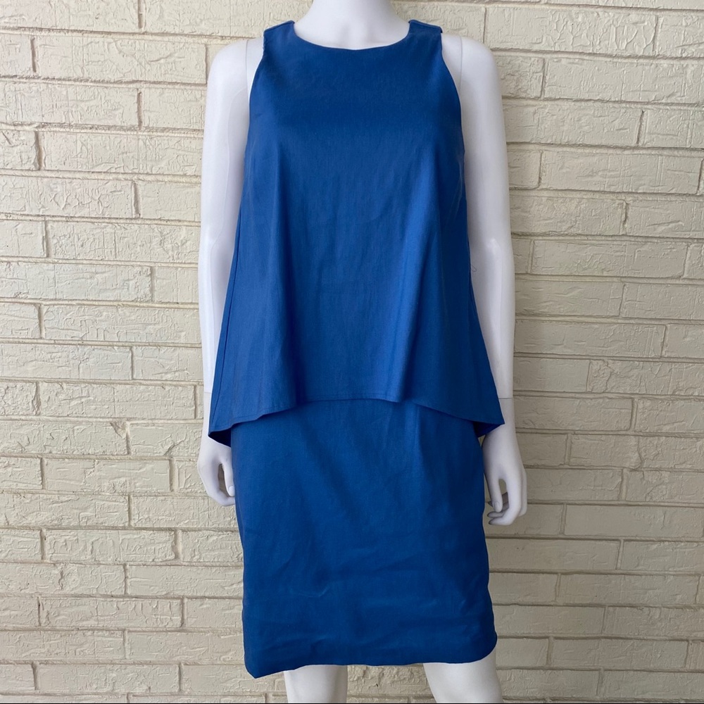 Antoni Melani beautiful blue dress.
